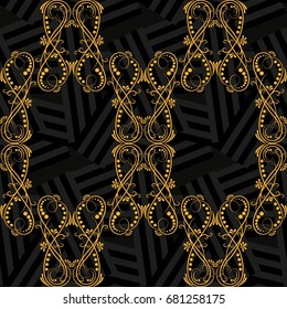 Endless abstract pattern. Background texture.  Vector illustration.