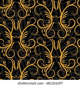 Endless abstract pattern. Background texture.  Vector illustration.
