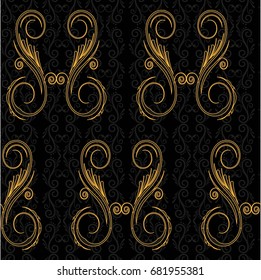 Endless abstract pattern. Background texture.  Vector illustration.