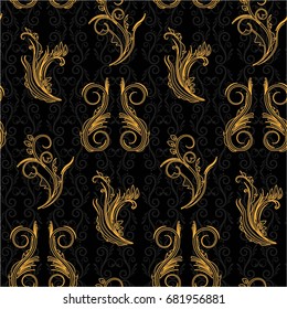 Endless abstract pattern. Background texture.  Vector illustration.