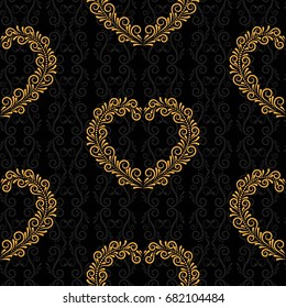 Endless abstract pattern. Background texture.  Vector illustration.