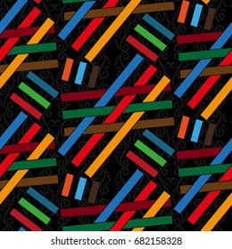 Endless abstract pattern. Background texture.  Vector illustration.