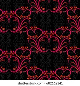 Endless abstract pattern. Background texture.  Vector illustration.