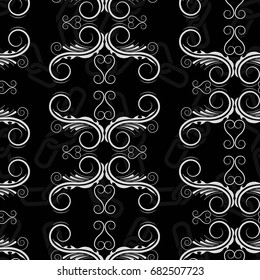 Endless abstract pattern. Background texture.  Vector illustration.