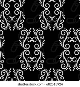 Endless abstract pattern. Background texture.  Vector illustration.