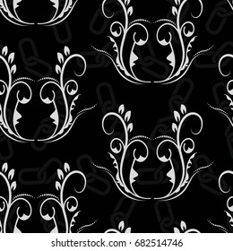 Endless abstract pattern. Background texture.  Vector illustration.