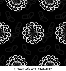 Endless abstract pattern. Background texture.  Vector illustration.