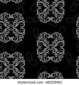 Endless abstract pattern. Background texture.  Vector illustration.