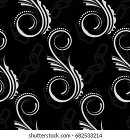 Endless abstract pattern. Background texture.  Vector illustration.