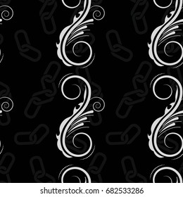 Endless abstract pattern. Background texture.  Vector illustration.
