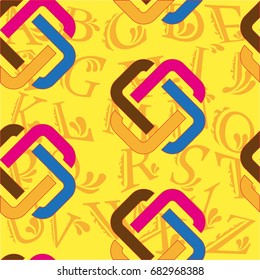 Endless abstract pattern. Background texture.  Vector illustration.