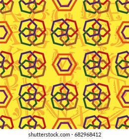 Endless abstract pattern. Background texture.  Vector illustration.