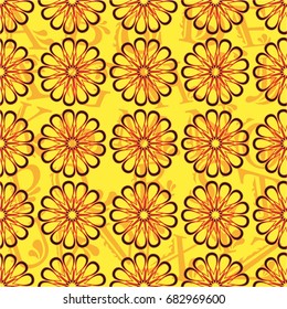 Endless abstract pattern. Background texture.  Vector illustration.