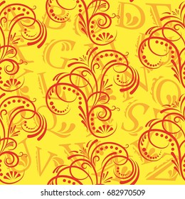 Endless abstract pattern. Background texture.  Vector illustration.