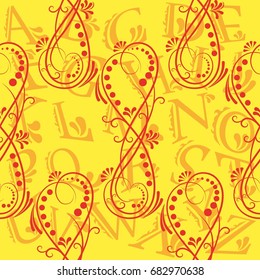 Endless abstract pattern. Background texture.  Vector illustration.