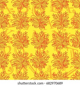 Endless abstract pattern. Background texture.  Vector illustration.