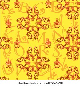 Endless abstract pattern. Background texture.  Vector illustration.