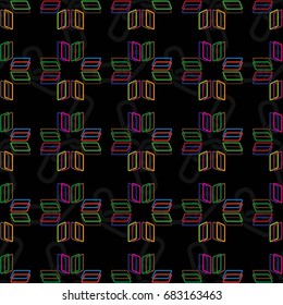 Endless abstract pattern. Background texture.  Vector illustration.