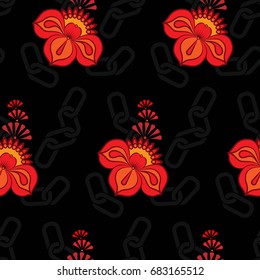 Endless abstract pattern. Background texture.  Vector illustration.
