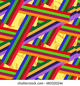 Endless abstract pattern. Background texture.  Vector illustration.