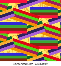 Endless abstract pattern. Background texture.  Vector illustration.