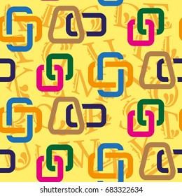 Endless abstract pattern. Background texture.  Vector illustration.