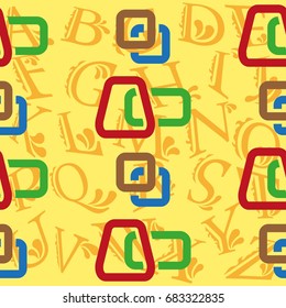 Endless abstract pattern. Background texture.  Vector illustration.