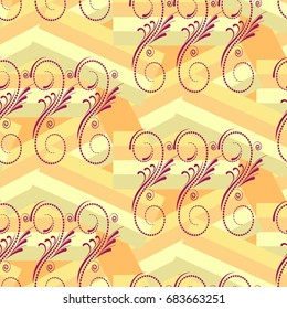 Endless abstract pattern. Background texture.  Vector illustration.