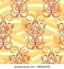 Endless abstract pattern. Background texture.  Vector illustration.