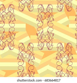 Endless abstract pattern. Background texture.  Vector illustration.