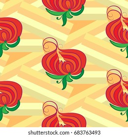 Endless abstract pattern. Background texture.  Vector illustration.