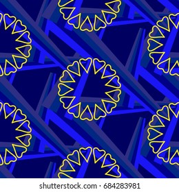 Endless abstract pattern. Background texture.  Vector illustration.