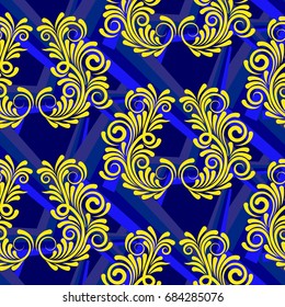 Endless abstract pattern. Background texture.  Vector illustration.