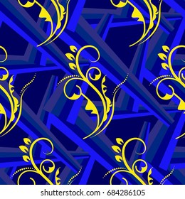Endless abstract pattern. Background texture.  Vector illustration.