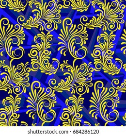 Endless abstract pattern. Background texture.  Vector illustration.