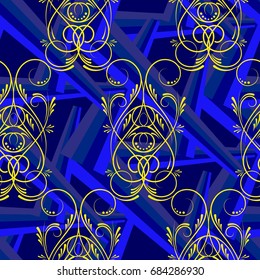 Endless abstract pattern. Background texture.  Vector illustration.
