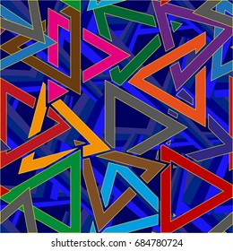 Endless abstract pattern. Background texture.  Vector illustration.