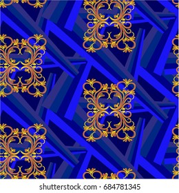 Endless abstract pattern. Background texture.  Vector illustration.