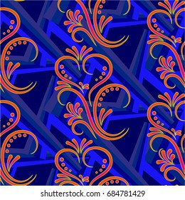 Endless abstract pattern. Background texture.  Vector illustration.