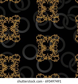 Endless abstract pattern. Background texture.  Vector illustration.