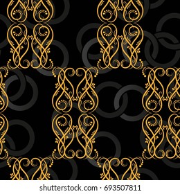 Endless abstract pattern. Background texture.  Vector illustration.