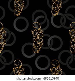 Endless abstract pattern. Background texture.  Vector illustration.