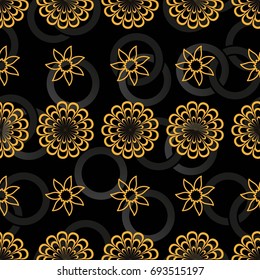 Endless abstract pattern. Background texture.  Vector illustration.