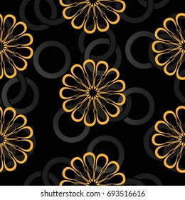 Endless abstract pattern. Background texture.  Vector illustration.
