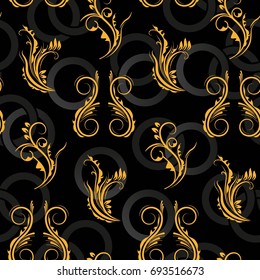 Endless abstract pattern. Background texture.  Vector illustration.