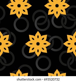 Endless abstract pattern. Background texture.  Vector illustration.