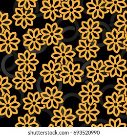 Endless abstract pattern. Background texture.  Vector illustration.