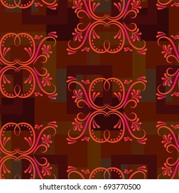 Endless abstract pattern. Background texture.  Vector illustration.