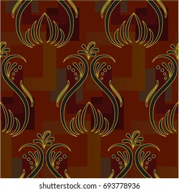 Endless abstract pattern. Background texture.  Vector illustration.