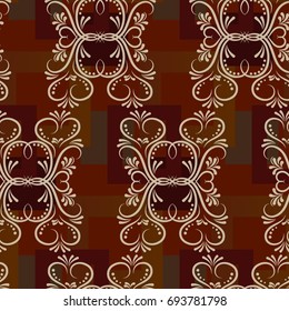 Endless abstract pattern. Background texture.  Vector illustration.